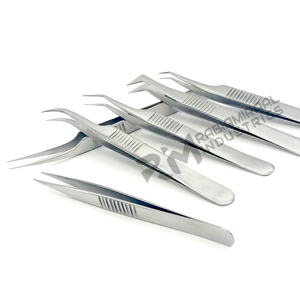Outils de greffe de cils de haute précision RMI, 9 types, pinces à cils en acier inoxydable antistatiques pour artistes en cils - Product Image 5