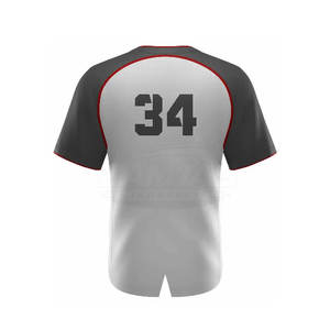 Uniforme de baseball de dernière conception, léger, confortable, à bas prix, entièrement imprimé avec le nom de l'équipe et le logo. - Product Image 5