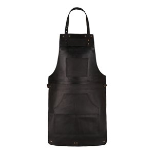 Genuine <b>Leather</b> <b>Apron</b> Heavy Duty Casual Brass Hardware Luxury Finish Protection Smell Proof Multi-Function Professional Grade - Product Image 2