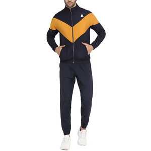 Conjunto de Chándal con Capucha y Cremallera para Hombre, Personalizado, de Peso Pesado, con Bloques de Color Estampados, 2 en 1, Nueva Moda, Ropa Urbana de Invierno, Transpirable, de Secado Rápido, 100% - Product Image 2