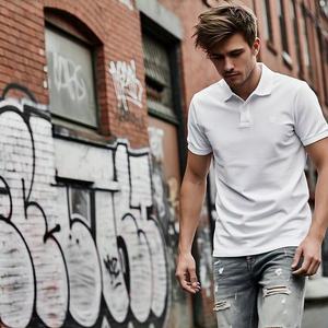 Polo de Golf Kaos sencillo informal liso de alta calidad al por mayor con logotipo personalizado para hombre, polos de talla grande para hombre - Product Image 2