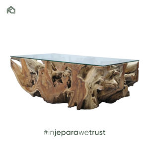 Mesa de Centro Moderna y Artística de Madera Decorativa Hecha de Raíz de Teca para el Hogar, Villa, Hotel, Oficina, Sala de Estar o Apartamento - Product Image 3