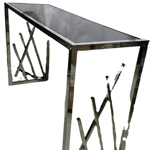 Mesas de consola Marble Top SS utilizadas para tocador de espejo y como decoración del hogar y producto de utilidad disponible en varios acabados y tamaños - Product Image 1