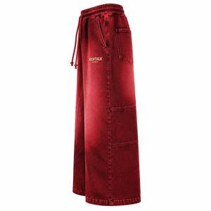 Pantalones de Lavado Ácido de Alta Calidad al por Mayor, Colores y Tallas Personalizables, Corte Recto Medio, Casual, de Poliéster/Algodón Pesado, Venta en Línea - Product Image 3