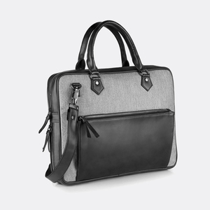 Porte-documents d'affaires en cuir véritable de luxe pour homme, marron, avec poche avant, bandoulière légère pour le travail de bureau - Product Image 3