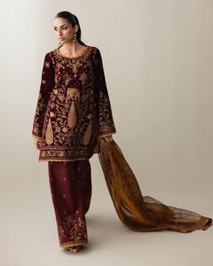 Robes décontractées pakistanaises et indiennes de qualité supérieure pour femmes, Nouveautés 2026, Salwar Kameez en tissu Lawn, ODM 2057 - Product Image 1