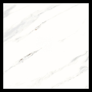 Azulejo de piso moderno para sala de estar, diseño de 600x600, azulejos de porcelana esmaltada pulida blanca de Carrara, gran oferta, diseño de azulejos de piso - Product Image 3