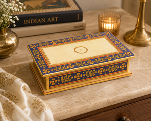 Hand Painted Marble Storage <b>Box</b> with Lid | Decorative Jewelry, <b>Keepsake</b> & Gift <b>Box</b> - Product Image 6