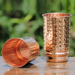 Elegant Durable Classic Hammered Large Capacity Portable Pure Copper Tumblers Set Handle Premium Quality Eco-Friendly <b>Drinkware</b> - Product Image 4
