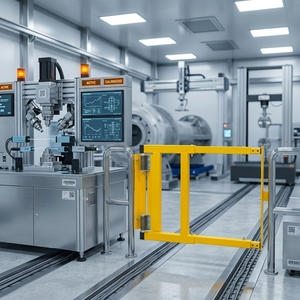 Porte de sécurité industrielle réglable avec ressort à fermeture automatique, fabricant vietnamien, certifié ISO Sedex, qualité professionnelle, en promotion - Product Image 2