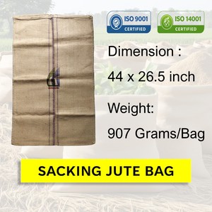 สินค้าพร้อมส่ง ขนาด 44x26.5 นิ้ว น้ำหนัก 907 กรัม กระสอบป่านจู๊ตสำหรับบรรจุอาหาร  ขายส่ง ได้รับการรับรองมาตรฐาน ISO จาก Goodman Global บังกลาเทศ - Product Image 2