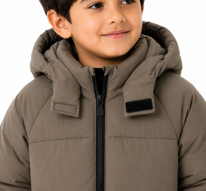 Veste matelassée à capuche pour garçons, de qualité supérieure, chaude, pour l'hiver, manches longues, légère, rembourrée, pour enfants - Product Image 4