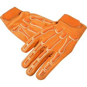 Gants de football américain respirants faits à la main, grande taille, avec paume rembourrée antidérapante, ajustables, pour le sport et les activités manuelles - Product Image 6