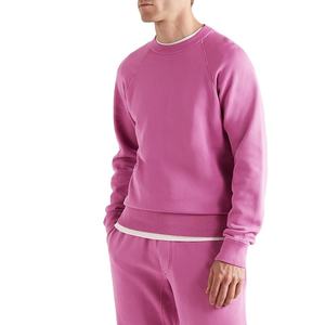 Sweat-shirt d'hiver pour homme, col rond, manches raglan, coupe classique, confortable, couleur unie, très vendu - Product Image 1