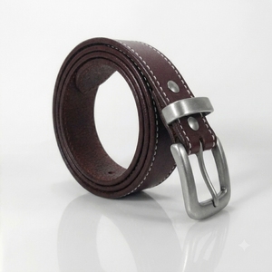 Ceinture en cuir véritable de luxe pour homme, ceinture en cuir de vachette OEM pour homme, vente en gros, ceinture en cuir à boucle ardillon de qualité supérieure pour homme - Product Image 3