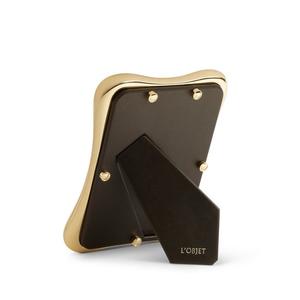 Classic Luxury <b>Gold</b> Metal Photo <b>Frame</b> with Organic Artistic Curved Edges Premium Minimalist Designer Tabletop <b>Picture</b> <b>Frame</b> - Product Image 5