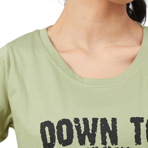 Camiseta de Algodón con Logotipo Personalizado para Mujer, Camiseta Corta Informal de Manga Corta con Estampado Gráfico y Eslogan, Venta al Por Mayor OEM - Product Image 4