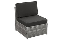 Ensemble de meubles de patio en rotin gris extérieur de haute qualité de 8 pièces pour l'utilisation de jardin d'hôtels villas-chaise de canapé de siège de conversation en gros