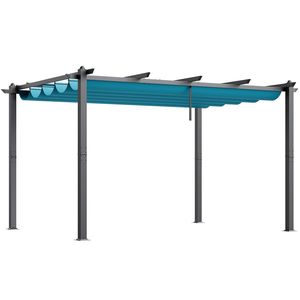 Pergola rétractable moderne 10x13 pour l'extérieur avec auvent en aluminium, abri solaire, gazebo - Product Image 1