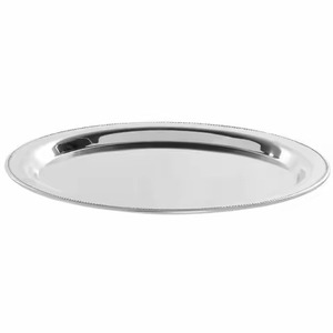 Bandeja de Servicio de Acero Inoxidable de Diseño Artesanal, Pieza Única para el Hogar y Hoteles, para Servir la Cena en Fiestas Árabes - Product Image 2