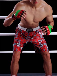 Pantalones Cortos de MMA para Hombre, Diseño Desgastado, Cintura Elástica, para Entrenamiento de Gimnasio, Kickboxing, Ligeros, de Secado Rápido, Coloridos, para Artes Marciales Mixtas - Product Image 3