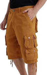 Elastic Waist Casual Breathable Custom Logo Wholesale Quality New Summer Cargo Shorts for Men Comfortable 100% Organic Cotton - Product Image 5