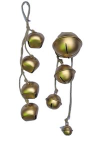 Cloches de décoration de Noël modernes - Cloches suspendues pour arbre, cloches en tissu, cloches en métal personnalisables, écologiques - Product Image 6