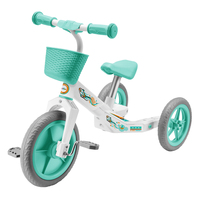 Bicicletta Senza Pedali per Bambini a 3/4 Ruote in Lega di Alluminio, Leggera e Facile da Smontare