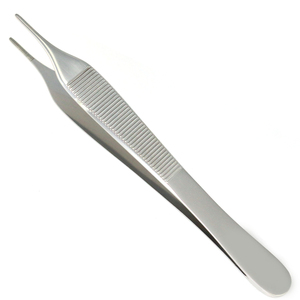 High Quality 12 cm Anatomic Tweezers 1x2 <b>Teeth</b> Titanium Tissue Forceps Manual Surgical Instruments Set 5 Inches Instrument - Product Image 2