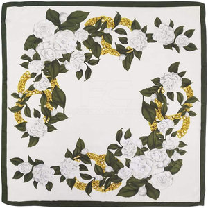 High Quality 100% Silk Women <b>Square</b> <b>Scarf</b> Wholesale Custom Design Floral Pattern Elegant Style Lightweight Durable Reasonable - Product Image 5