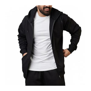 Veste coupe-vent zippée intégrale personnalisée pour homme, avec capuche et fermeture éclair - Product Image 5