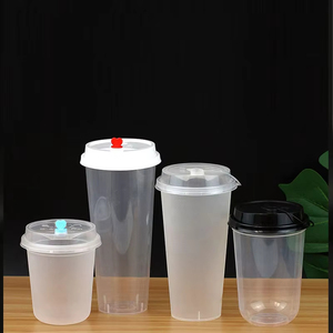 Vasos Desechables Transparentes <span class=keywords><strong>de</strong></span> Plástico para Bebidas Frías y Calientes YAMAT <span class=keywords><strong>de</strong></span> 7, 8, 9 y 10 oz, Reciclables, para Llevar, para Jugos, Batidos y Parfaits, con Tapa - Product Image 5