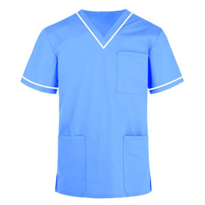 Comfortable <b>Scrub</b> <b>Top</b> Only V Shape Nurse Hospital Wear Shirts, Require Design Custom Design V & O Neck Nurse Shirts - Product Image 4
