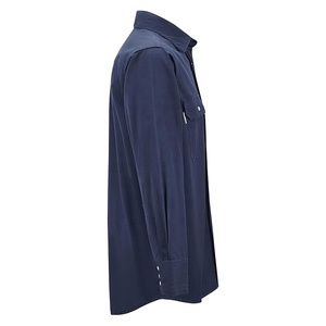 Industrial <b>welding</b> <b>shirt</b> for high temperature resistance workwear cotton anti fire mechanic coat with reinforced elbow design - Product Image 4