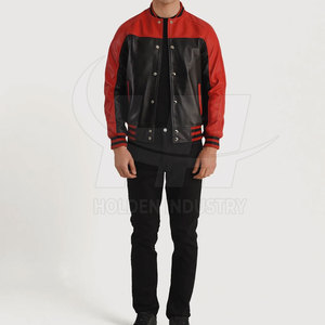 Elegant Style <b>Leather</b> Baseball <b>Jacket</b> Premium Finish <b>Leather</b> Baseball <b>Jacket</b> Casual Wear <b>Leather</b> Baseball <b>Jacket</b> - Product Image 4
