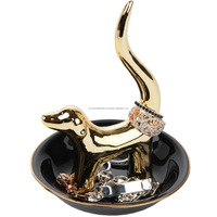 Support à bijoux suspendu en métal nickelé avec conception d'arbre forgé finition polie miroir Présentoir d'accessoires de bijoux élégants