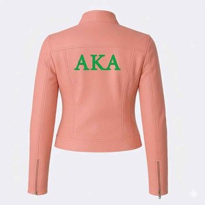 Chaqueta de Motociclista para Mujer de Cuero Sintético Estilo Griego, Abrigo de Moda para Motociclista, OEM Directo, con Forro de Piel de Oveja Lavada - Product Image 4