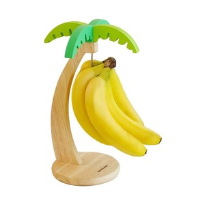 VETNOR Support à bananes en bois en forme de palmier, panier de rangement suspendu pour fruits, écologique, design mignon - Product Image 4