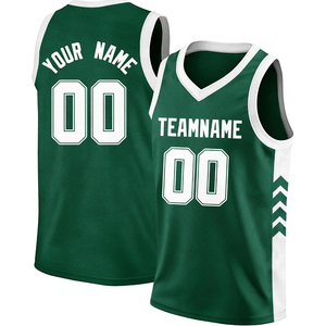 Maillot de basket personnalisé noir et blanc, col en V, sans manches, 100% polyester respirant, nom et numéro de l'équipe, impression sublimée, unisexe adulte - Product Image 5