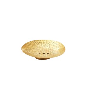 Elegant Solid Brass <b>Soap</b> <b>Dish</b> <b>Holder</b> Modern Eco-Friendly Natural Finish Bathroom Accessory Oval Shape Drainage Design Hotel Home - Product Image 5