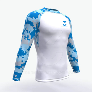 Best Quality Durable <b>Men</b> Rash Guards Modern Fit <b>Compression</b> <b>Shirt</b> Spandex/Polyester Quick Dry High Grade Martial Arts Wear - Product Image 2