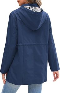 Veste coupe-vent longue pour homme, style vintage, légère, imperméable, col montant, pour l'hiver et l'extérieur – Vente en gros - Product Image 2