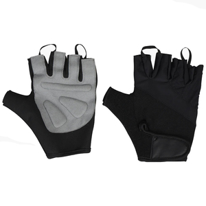 Gants de cyclisme demi-doigts gris noir longueur poignet en polyester et lycra durables décontractés printemps-été - Product Image 2