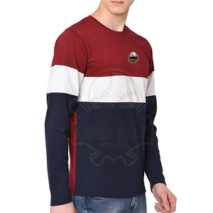 100% Quick Dry Breathable Durable Men's Long Sleeve T-Shirt Custom <b>Design</b> Front Wholesale Athletic Running Sport Eco-Friendly - Product Image 3