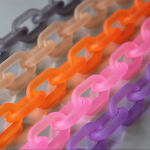 Cadena de pared de resina grande, estilo moderno, mezcla de colores, hecha a mano, punk, hueca, gruesa, larga, para decoración del hogar - Product Image 1