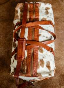 Sac de voyage vintage en cuir véritable, léger, grande capacité, fait main, pour week-end, nuitée, bagage à main LHODB-0155 - Product Image 3