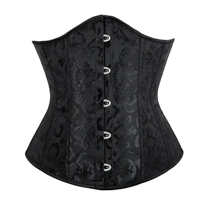 Corsé Gótico Sexy con 14 Varillas de Acero, Cincher de Cintura, Control Firme Ecológico, Decoración de Encaje, Moldeador para Entrenamiento - Product Image 1