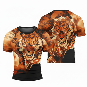 Sportswear Customized Design <b>Compression</b> <b>Shirt</b> Short Sleeve Rash Guard Custom Fitness Gym MMA Surfing Training T <b>Shirts</b> For <b>Men</b> - Product Image 5