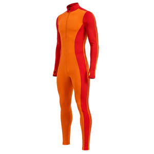 Wholesale Custom Casual Long Sleeve Yoga Body Suit Women's Full Body Compression Jumpsuit Long Sleeve Front Zip Yoga Wear Tight - Product Image 2