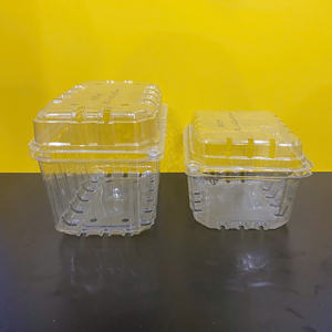 Contenedor de Plástico para Frutas y Verduras Más Vendido en 2026, Cajas de Embalaje con Tapa Plegable, Material PET, Tipo Concha - Product Image 3